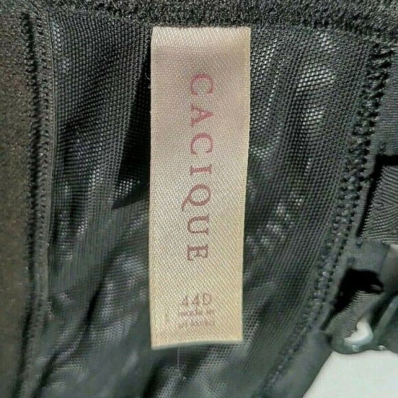 Lane Bryant Cacique Womens T Shirt Bra Lace Convertible Straps Size 44D Black - Picture 6 of 10